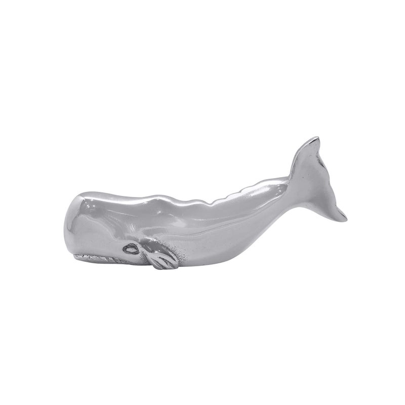 MARIPOSA Nantucket Whale Handcrafted Napkin Weight, One Size, Silver - Image 1